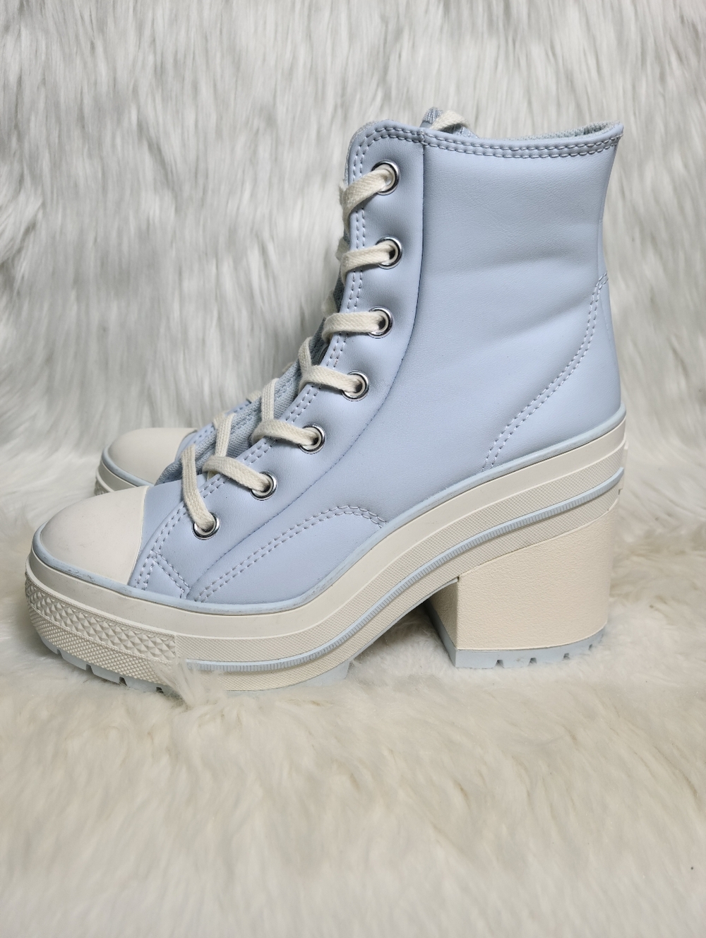 Converse Chuck Taylor All Star De Luxe Heel Blue Women 7 / Unisex 5 NEW - Picture 5 of 8